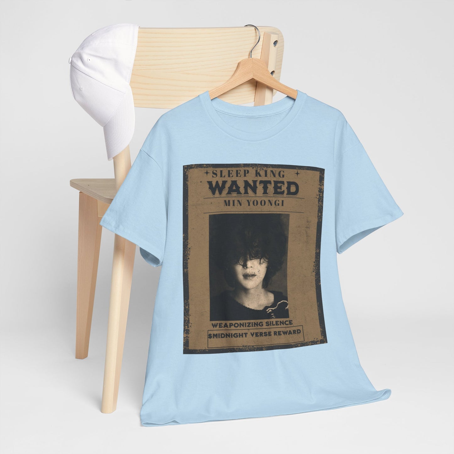 Suga Vintage “Sleeping Wanted” Retro Poster T-Shirt