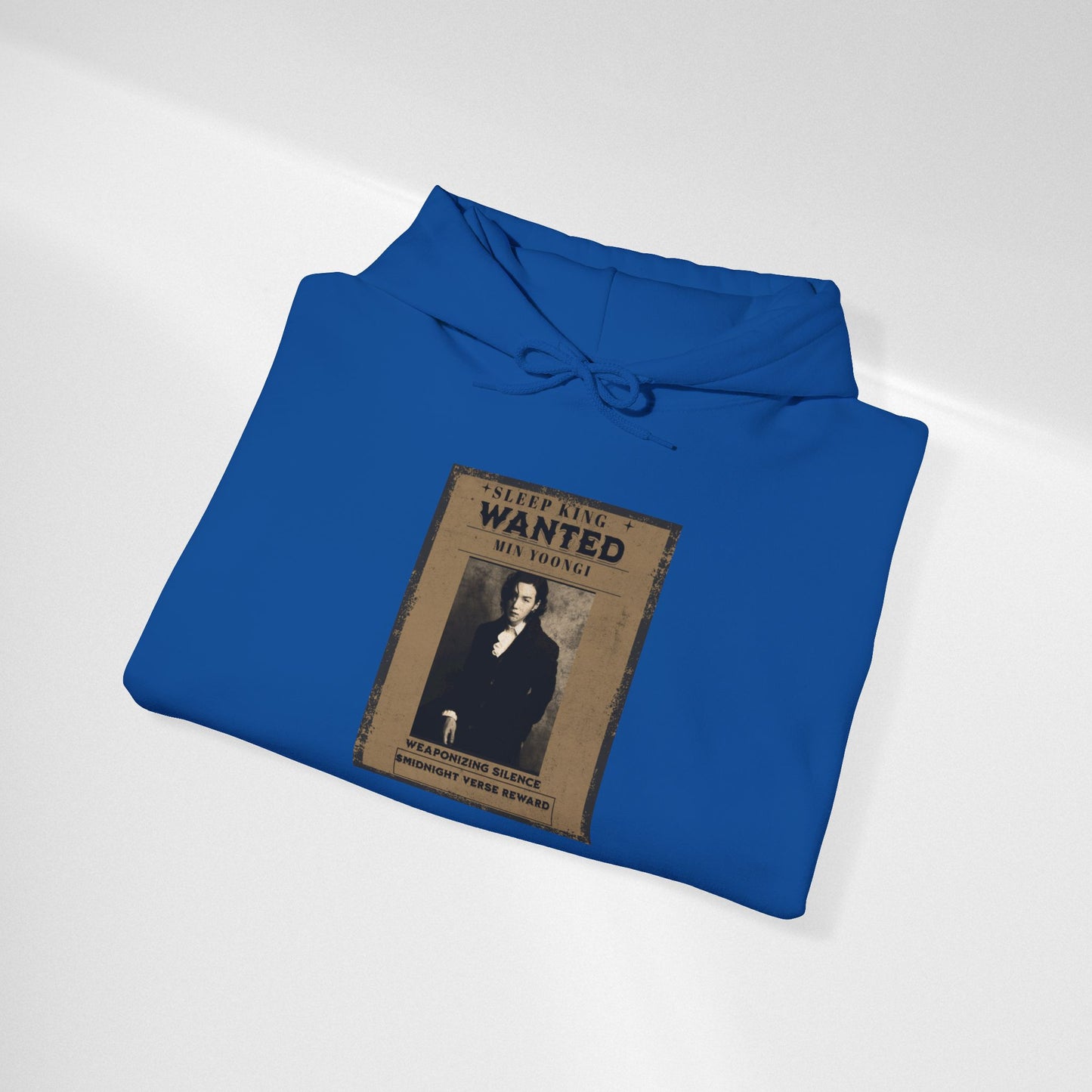 Suga Wanted Poster Hoodie — Vintage 'Wanted' Photo Sweatshirt