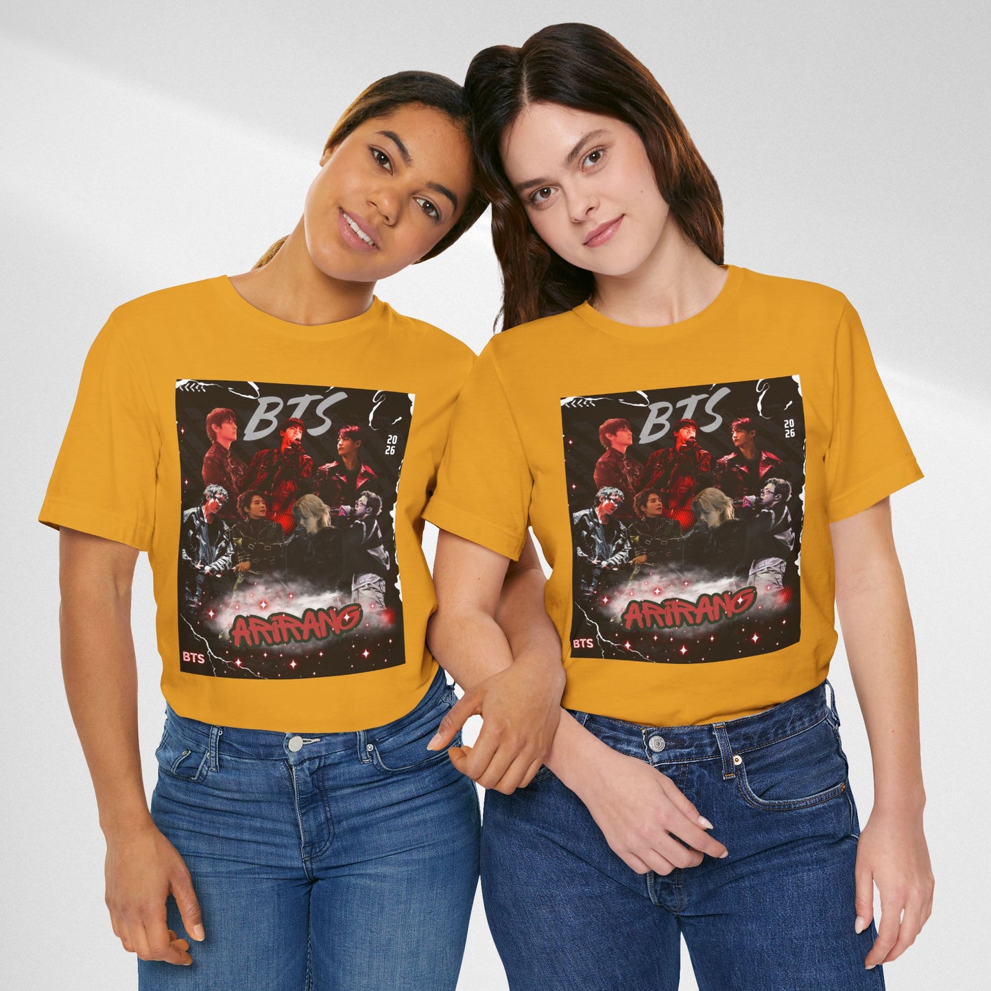 BTS ARIRANG Band Graphic Tee — 'BTS ARMY' Retro Concert Poster Shirt