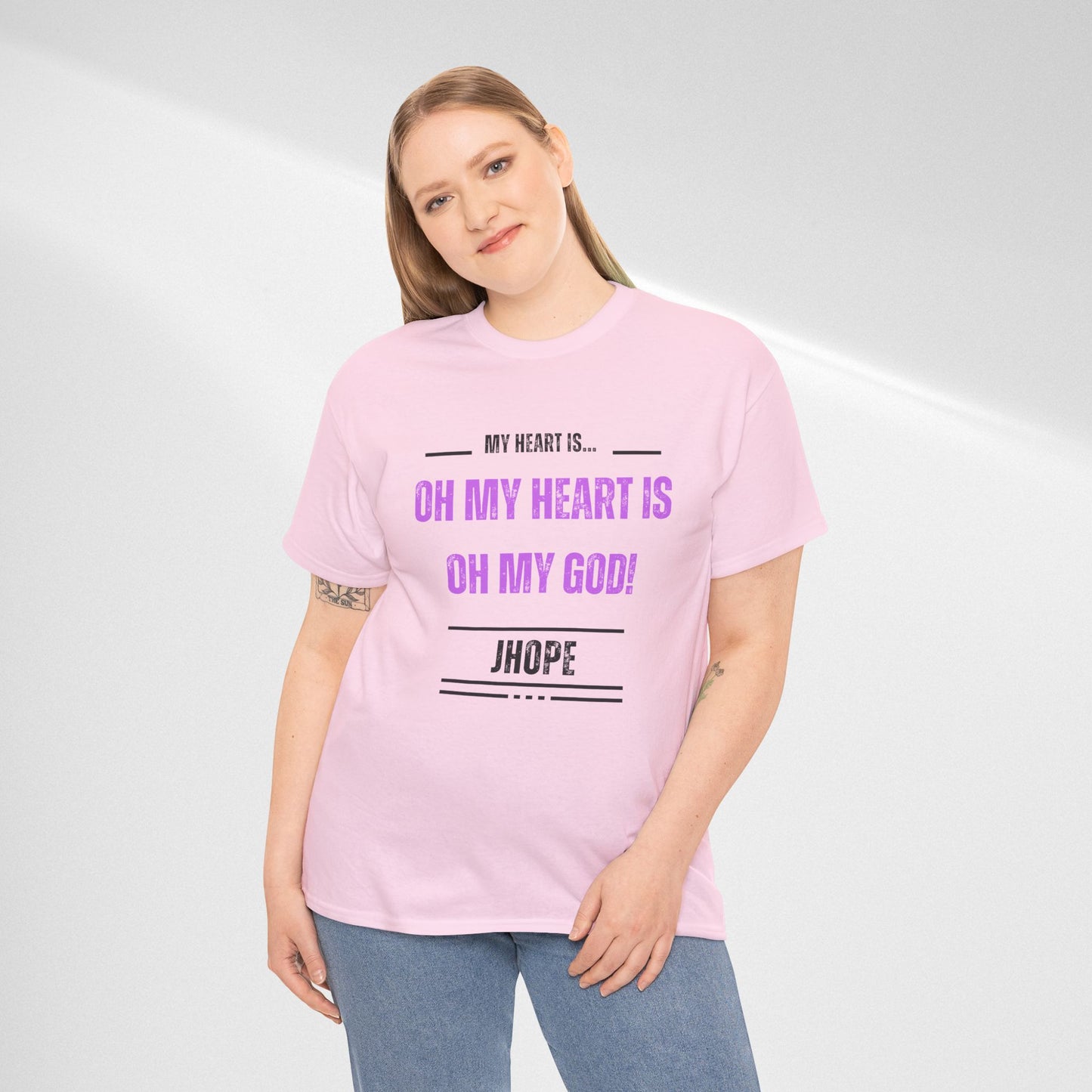 Graphic Tee — "Oh My Heart Is Oh My God!" J-Hope Fan Shirt