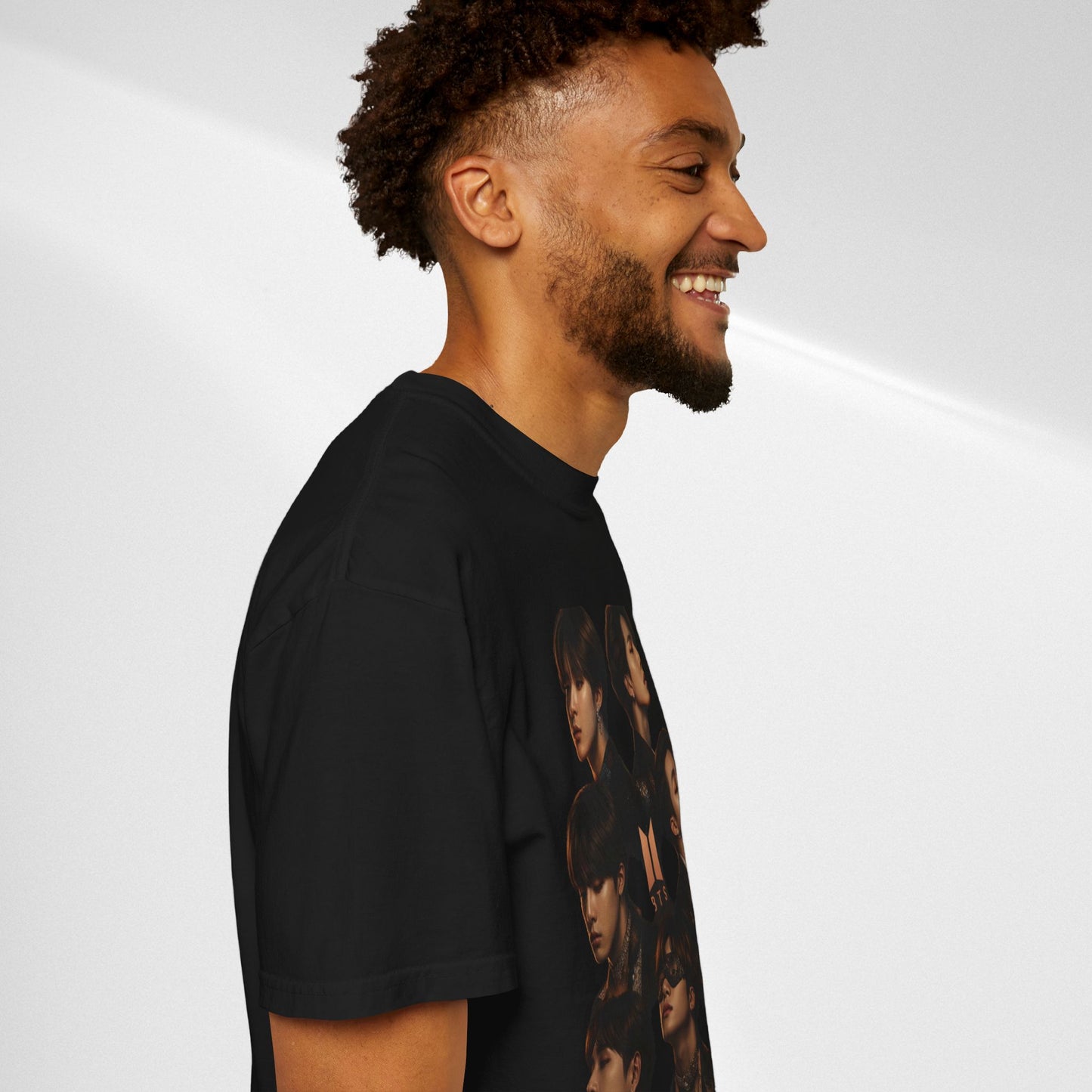 BTS Portrait Collage T-Shirt — Dark Mood Graphic Tee