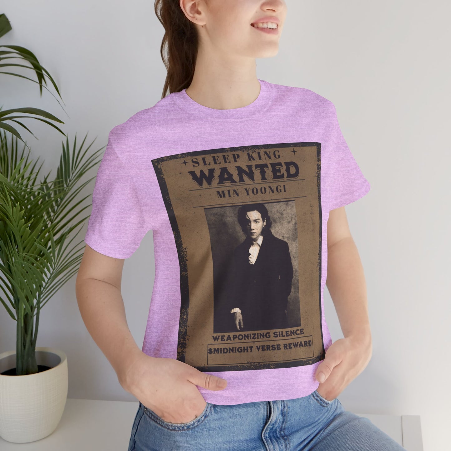 Sleep King Wanted Tee — Vintage 'Min Yoongi' Poster Shirt