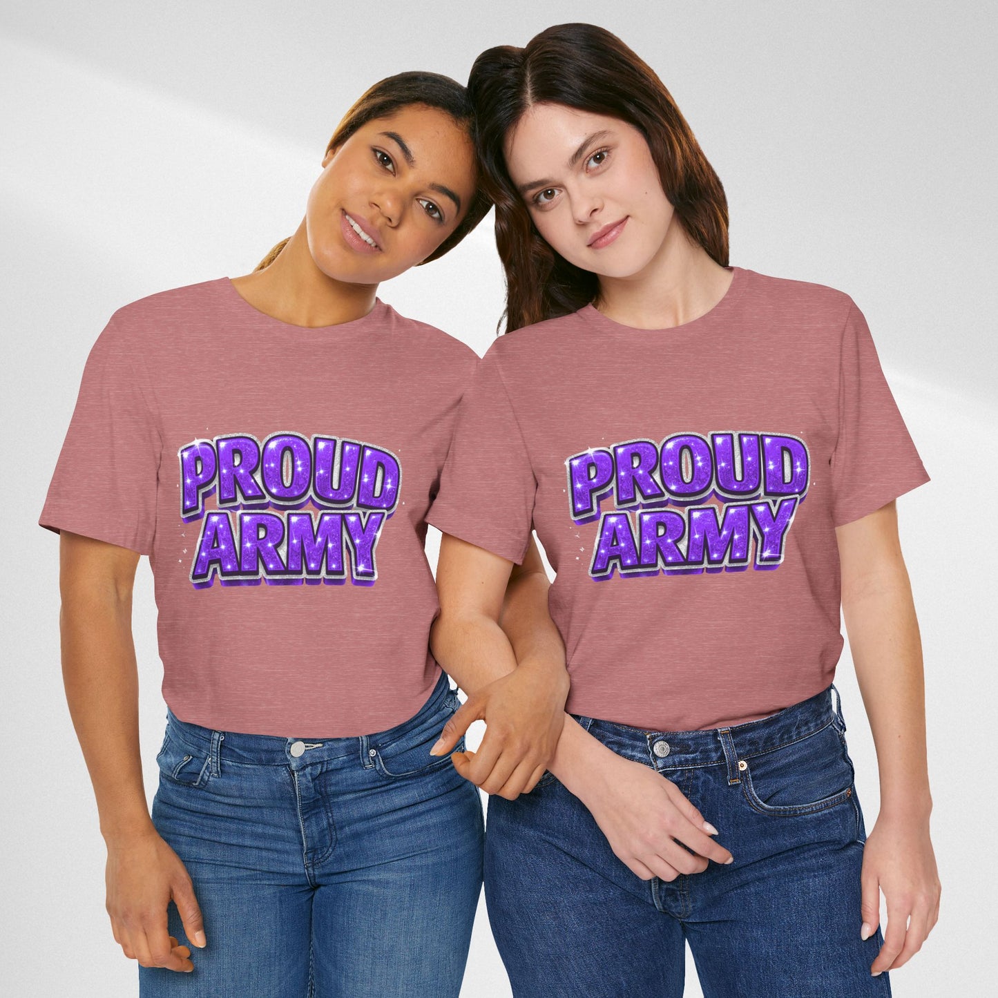 Proud Army T-Shirt — Bold Purple BTS Support Tee