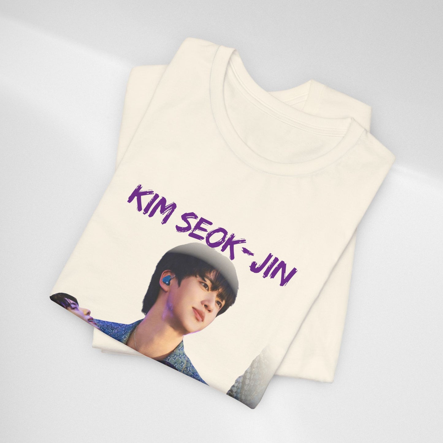 K-Pop Idol Photo Tee — 'Kim Seok-Jin' Graphic T-Shirt