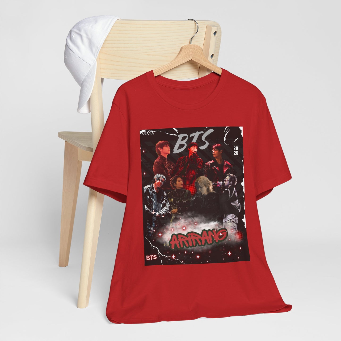 BTS ARIRANG Band Graphic Tee — 'BTS ARMY' Retro Concert Poster Shirt