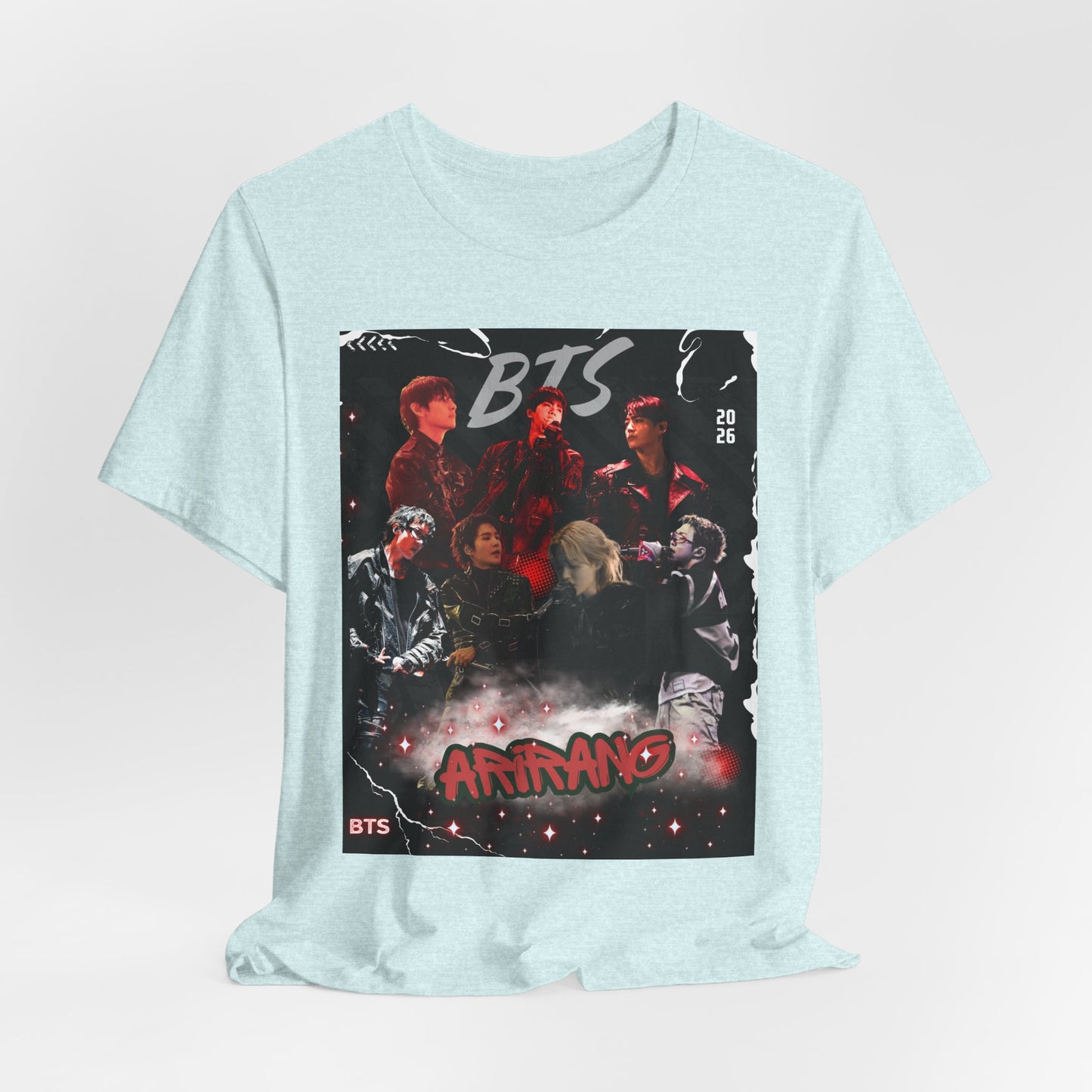 BTS ARIRANG Band Graphic Tee — 'BTS ARMY' Retro Concert Poster Shirt